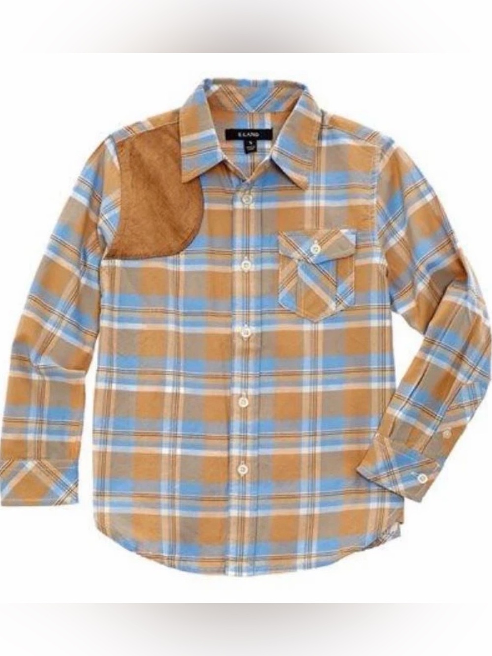 E-Land American Classic Vintage Plaid Button-Down Shirt 4T